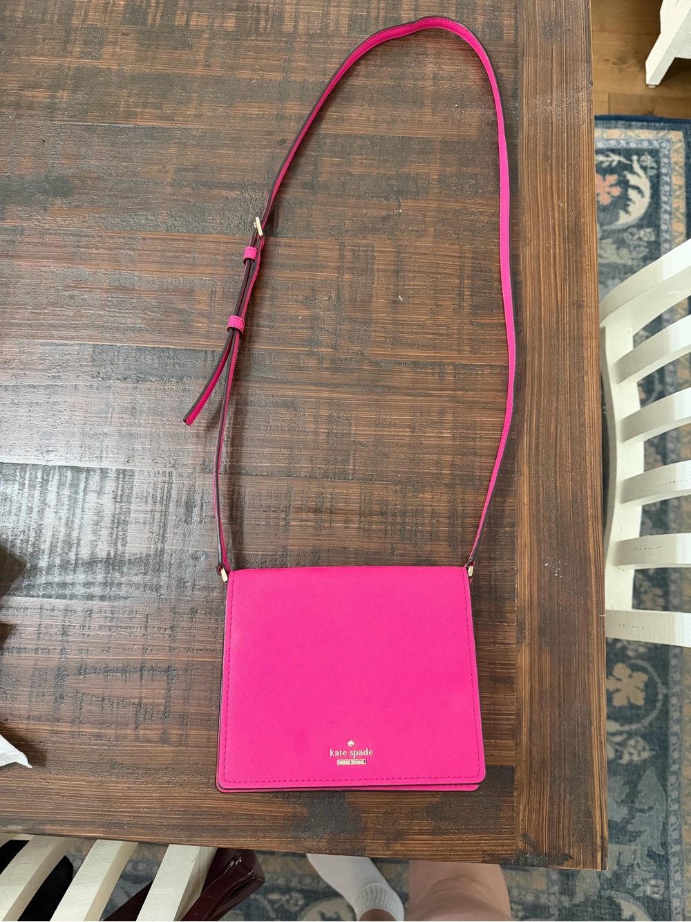 kate spade Hot Pink Leather Crossbody Bag